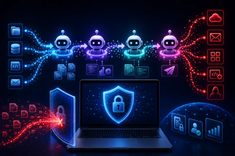 Multi-Agent AI Data Leakage Risks